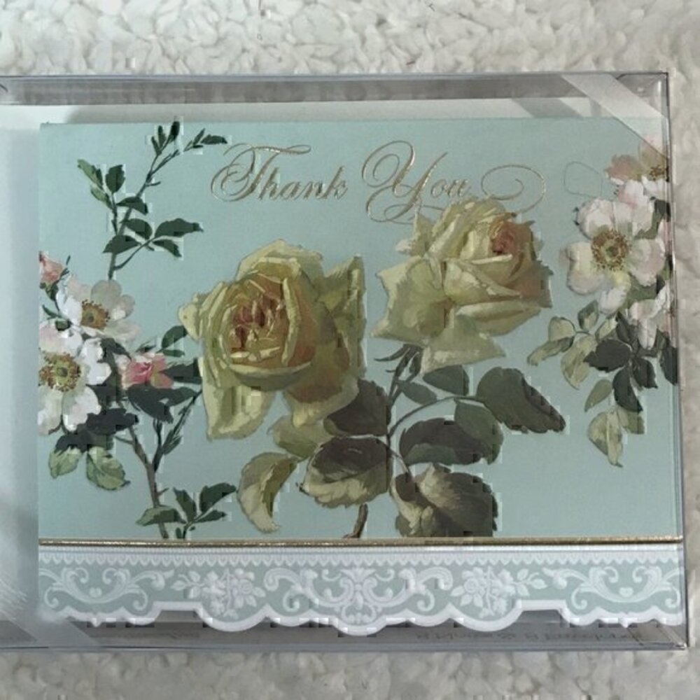 Carol Wilson Fine Arts 'Thank You' Embossed Notecards - Set of 8 Each